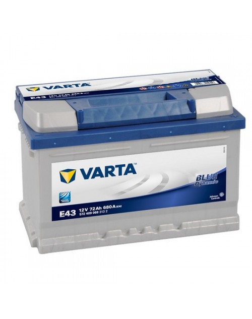 Baterie auto Varta Blue Dynamic 12V 72Ah E43, 680A cod 572409 068